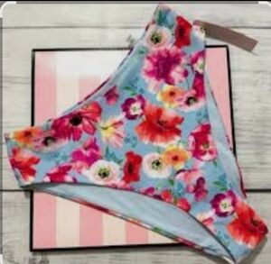 Victoria's Secret Floral Bikini - Blue and Pink